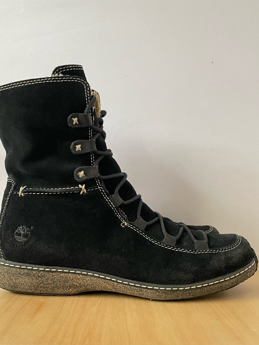 Timberland Reykir Ghillie Black Suede Winter Boots | US 10M